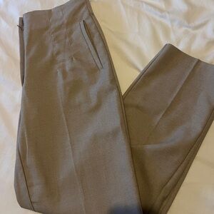 Zara Tailored Cigarette Pants – Taupe / Beige – Size L (US) – Minimal Wear